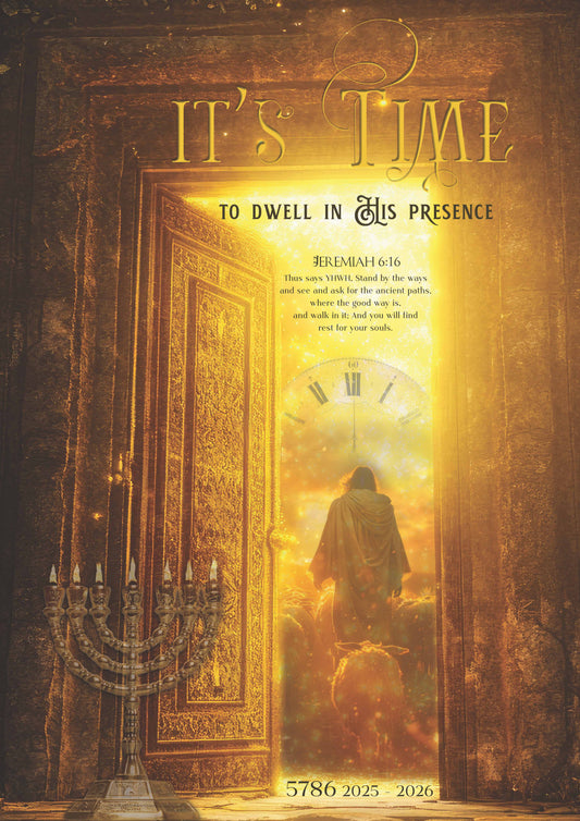 PRE-ORDER: "It's Time" Calendar Vol 7 5786 - Dwell in His Presence - Touching His Hem