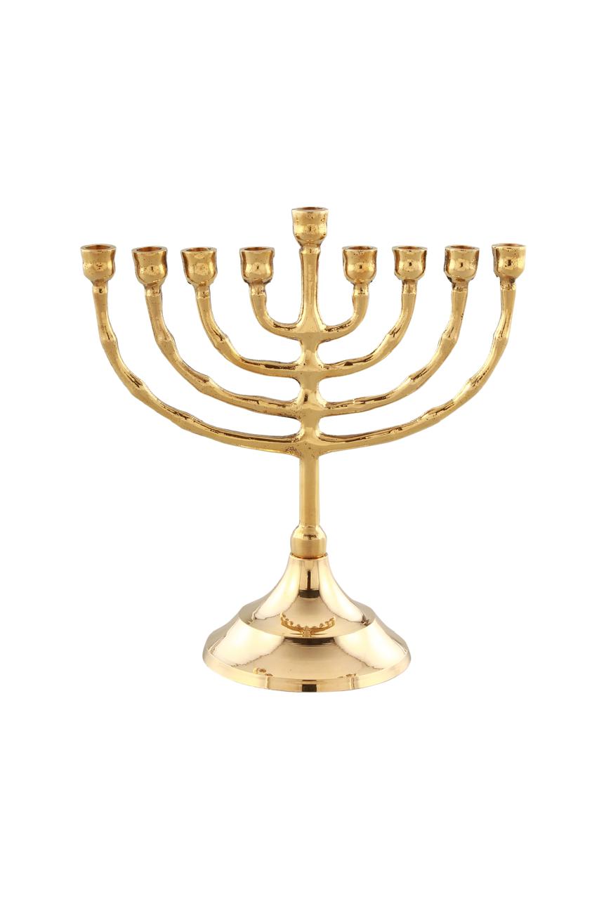 Chanukkah Menorah Brass - Touching His Hem