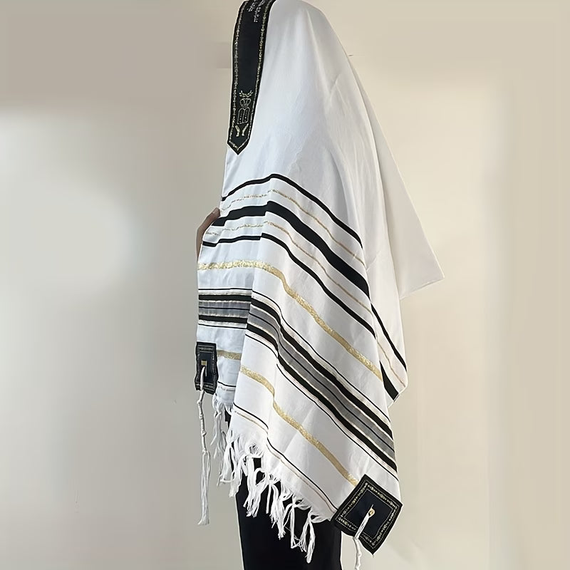 Y-H-V-H Black & Gold Tallit