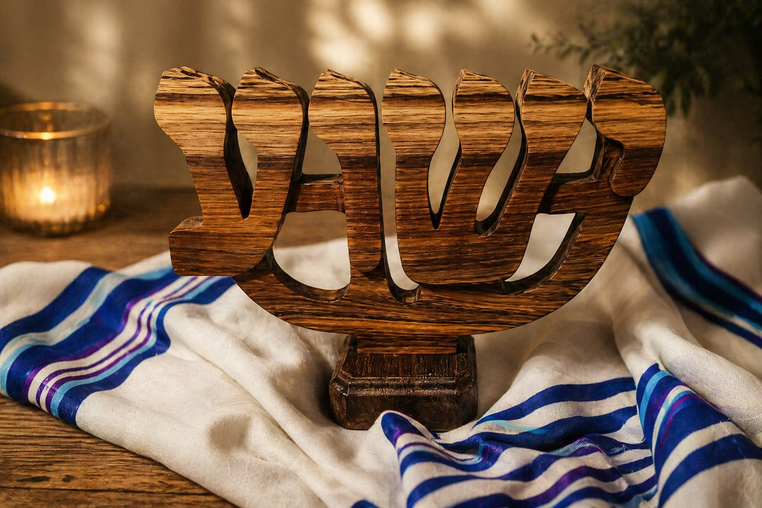Kiaat Yeshua Menorah - Touching His Hem