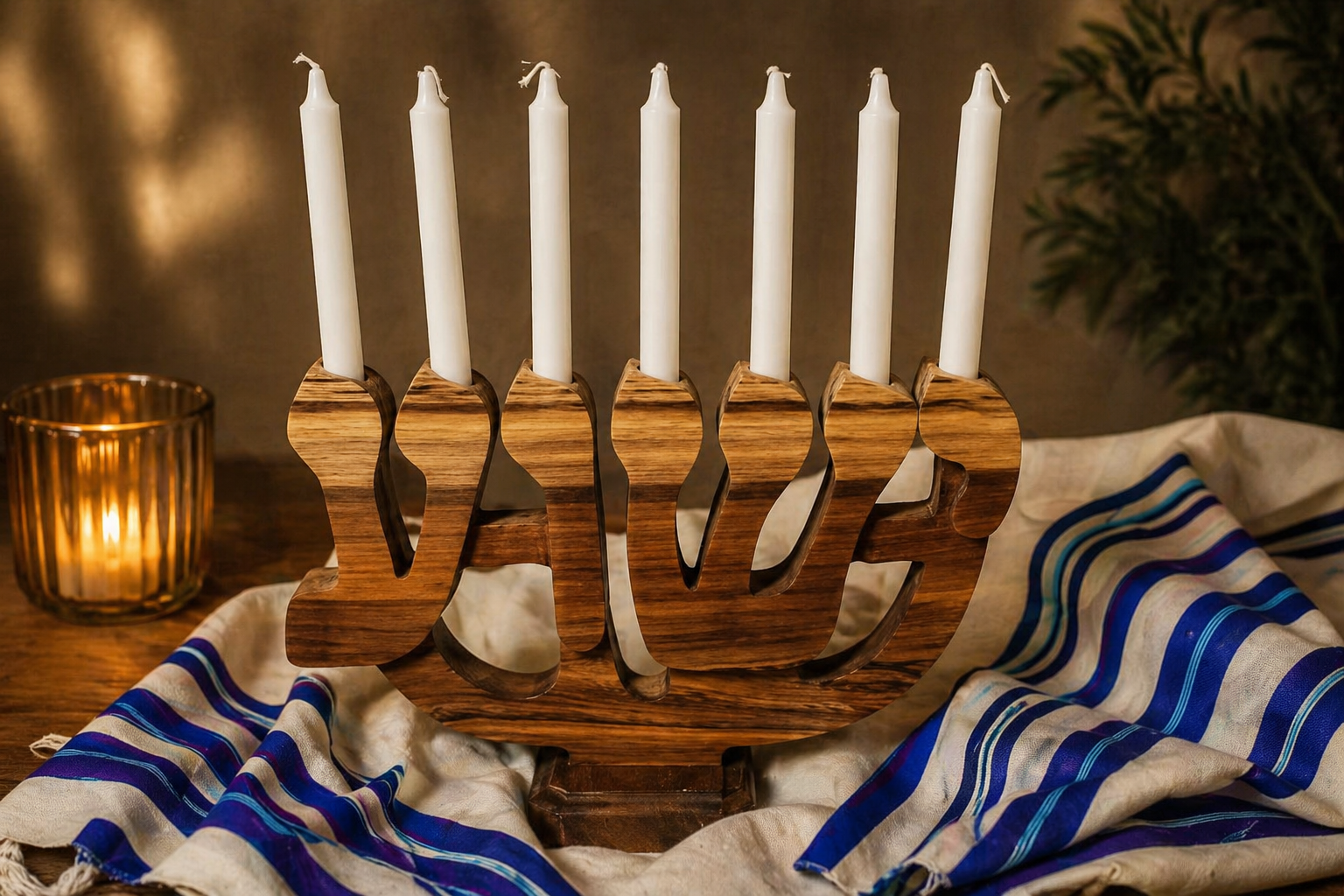 Kiaat Yeshua Menorah - Touching His Hem