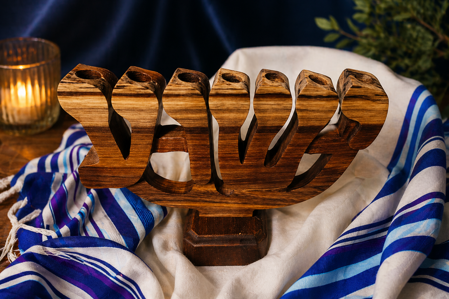 Kiaat Yeshua Menorah - Touching His Hem