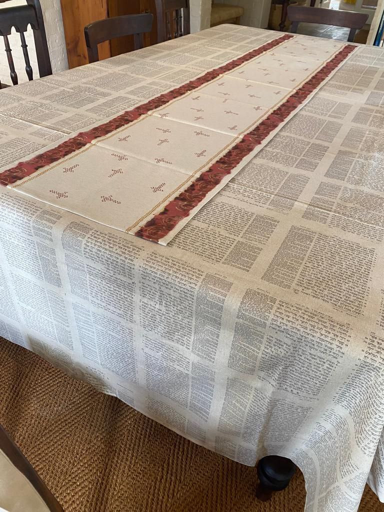 Pesach Linen Table runner