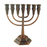 Jerusalem Bronze Seven Branched Menorah - Touching His Hem