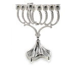 PRE_ORDER: Nickel Plated Chanukkah Menorah - Touching His Hem